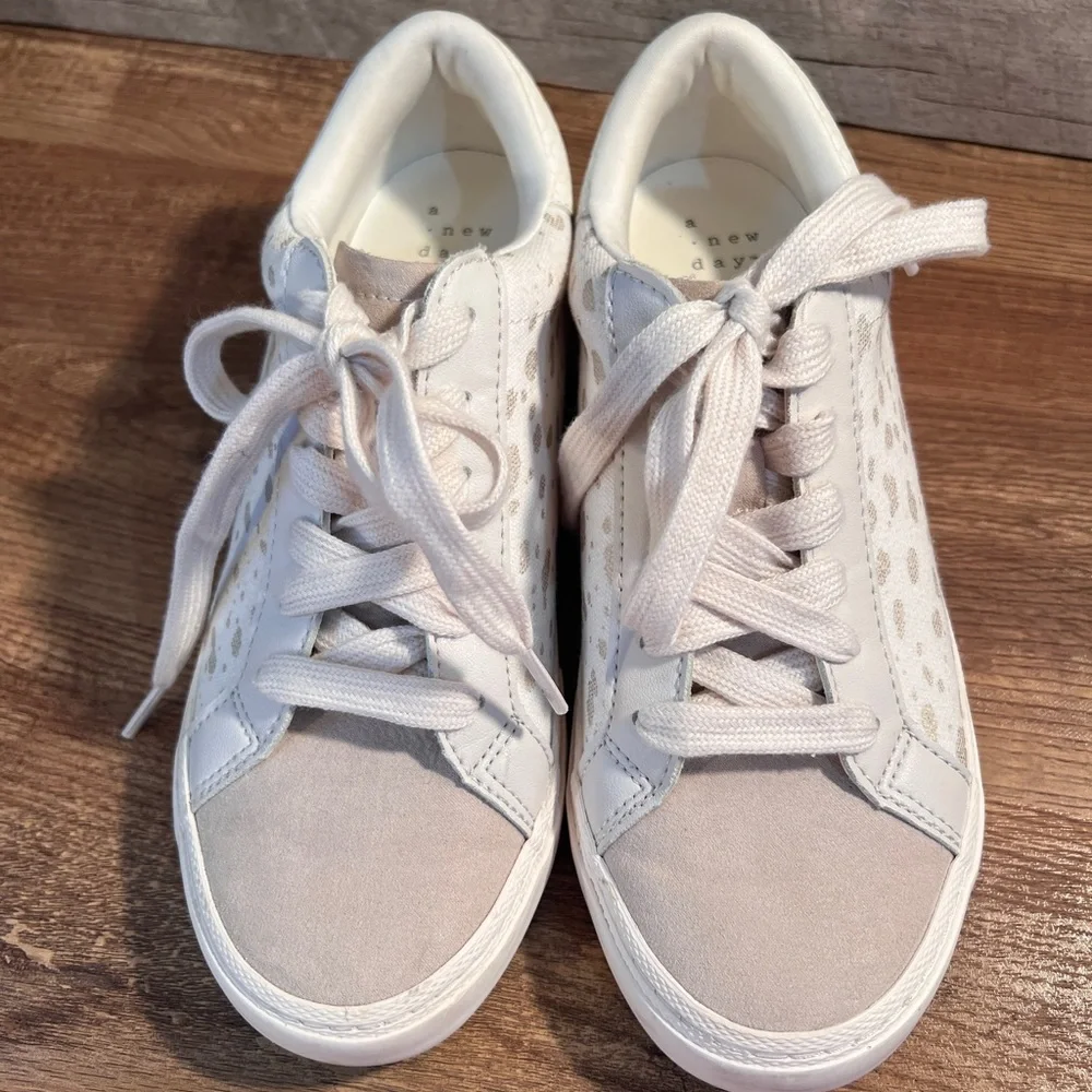 A New Day Women's Sneakers - Cream and White - Picture 2 of 11